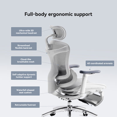 Sihoo C300 Ergonomic Office Chair - Footrest Version